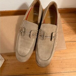 Men's Christian Louboutin Suede Loafers